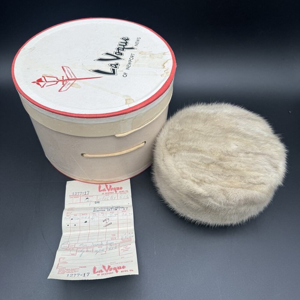 Vogue Cream Fur Hat